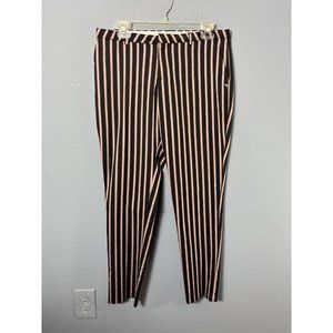 SCOTCH & SODA Maison Scotch Womens Size M Raffia Town Striped Crop Dress Pants